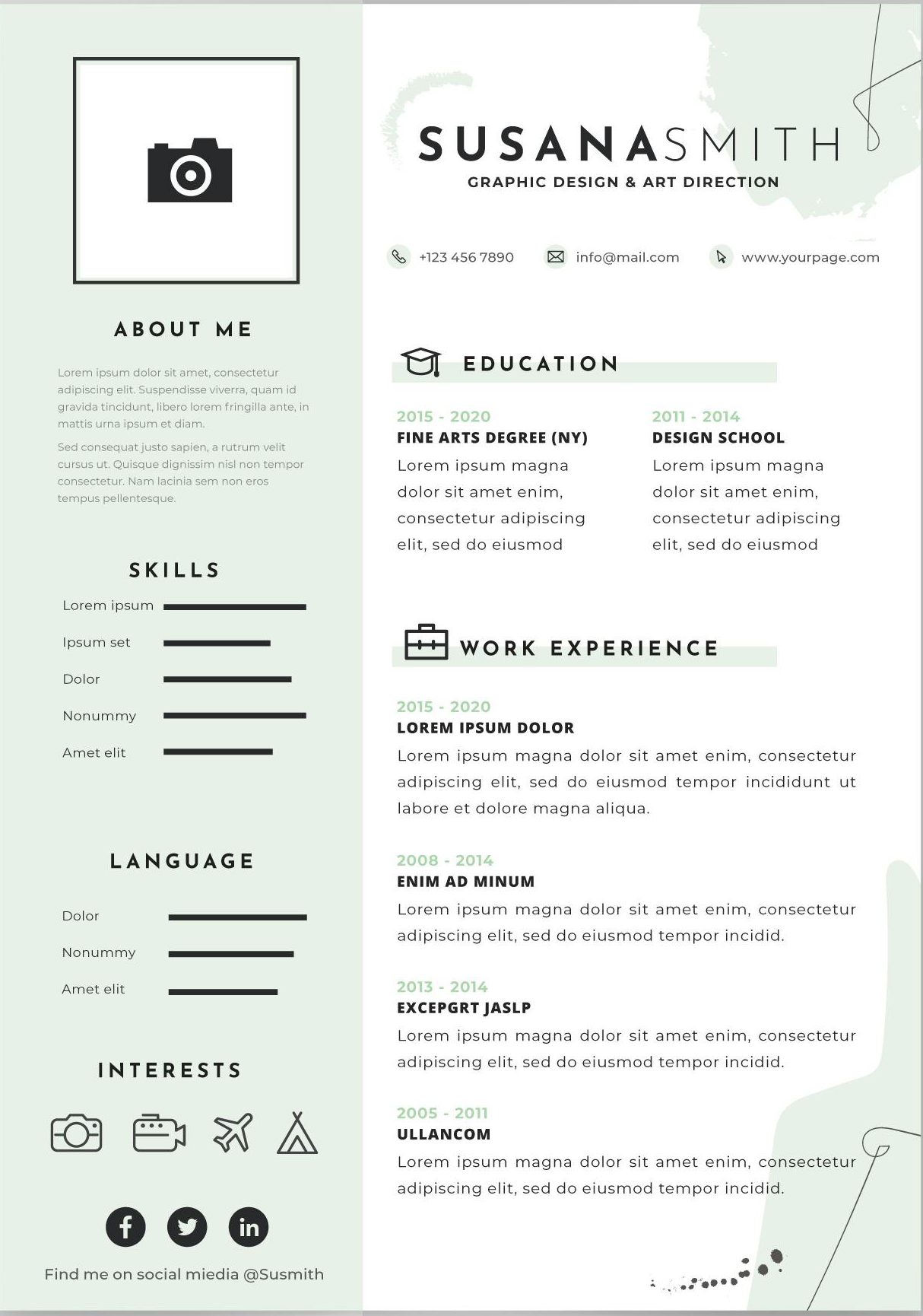 Hazır CV şablonu örneği 3