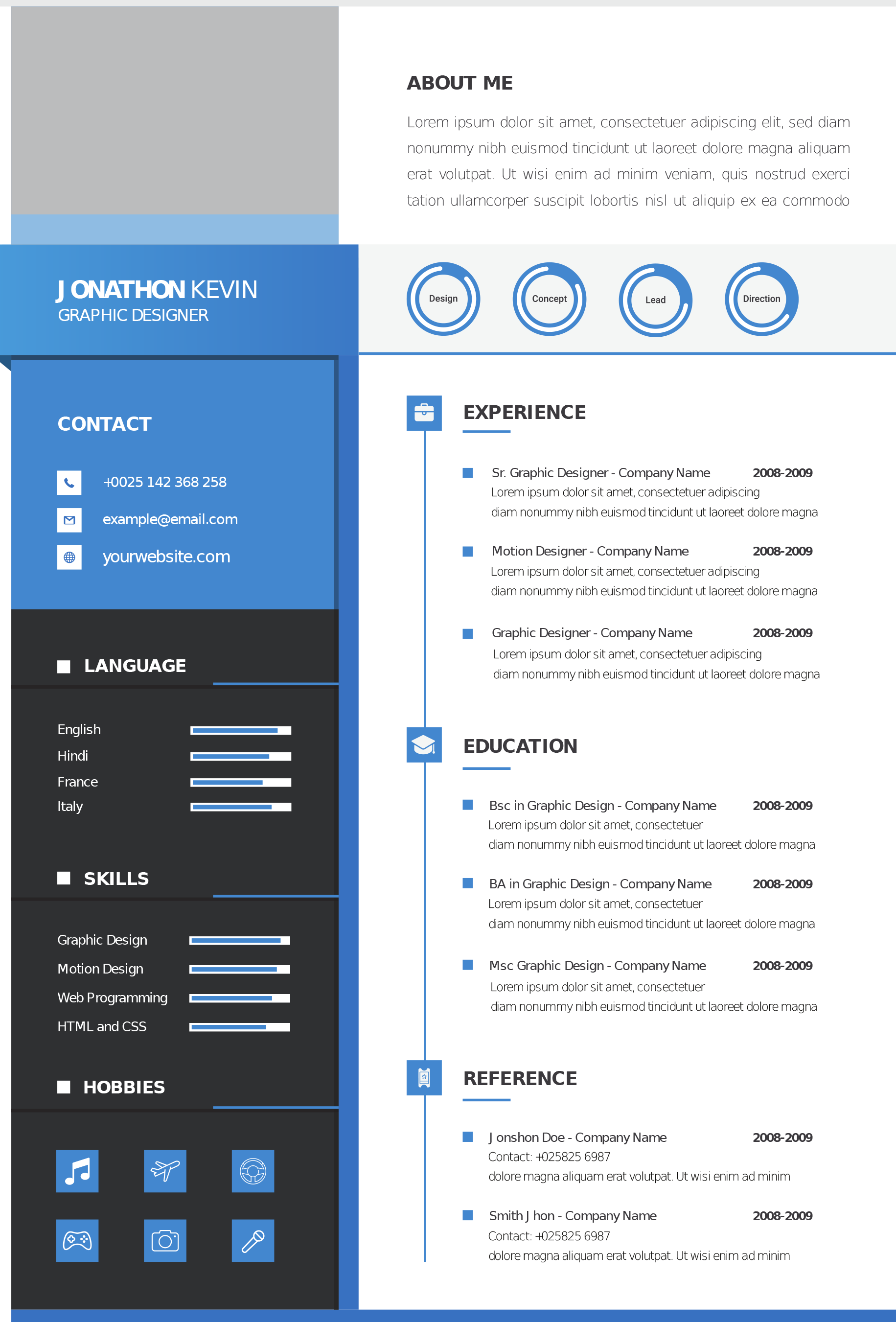 Hazır CV şablonu örneği 4